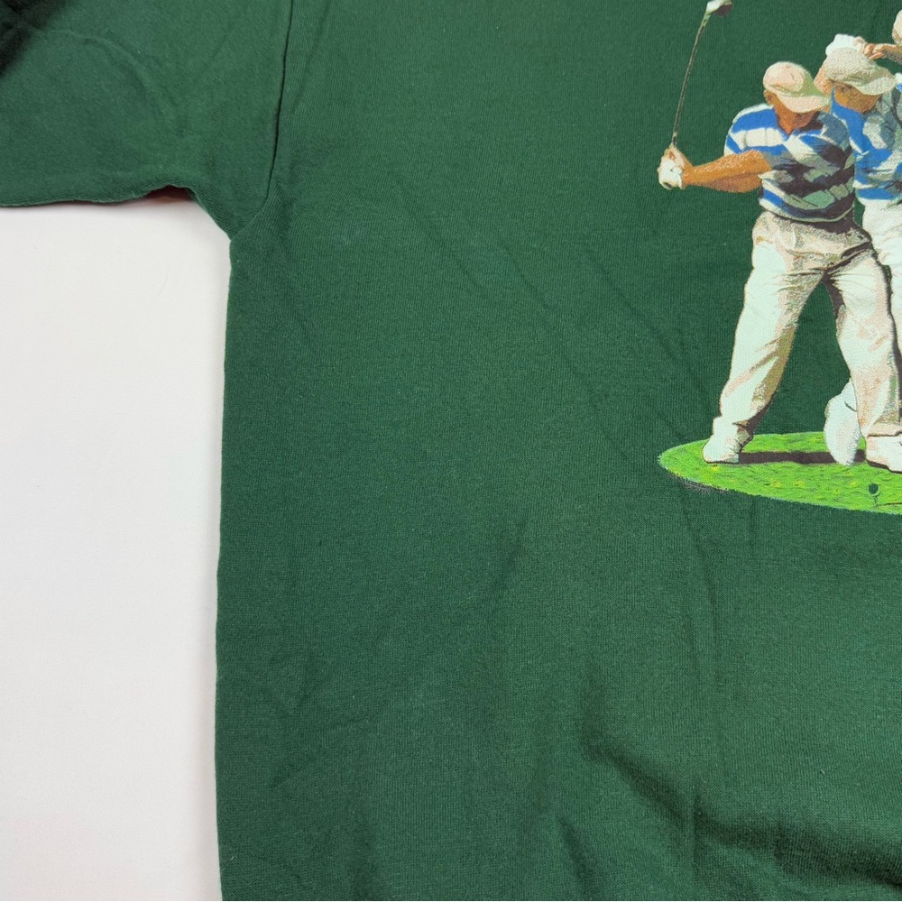 Vintage Golf Classic Mens Crewneck Sweatshirt XL 90s Made in USA Green B5 - Picture 6 of 8